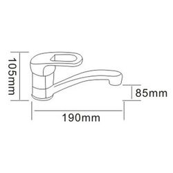 Смеситель для мойки RJ Atlant RBZ002-6K (Chrome) Thumb