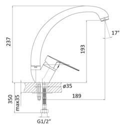 Смеситель для мойки RJ Lotus RBZZ002-8N (Chrome) Thumb