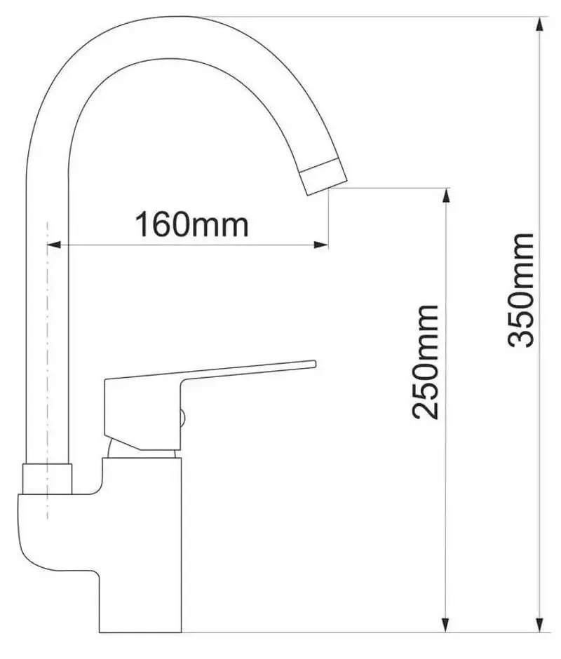 Смеситель для мойки RJ Raft RBZ075-8M (Chrome) - 3