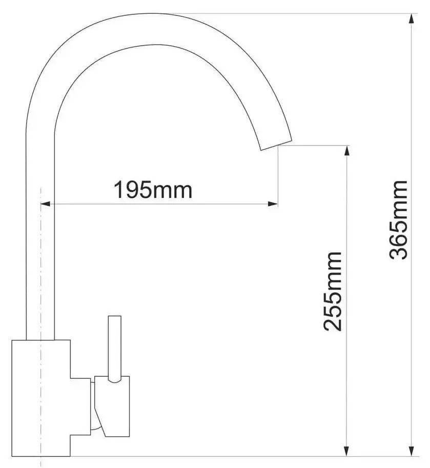 Смеситель для мойки RJ Rainbow RBSS556-8В (Black) - 3