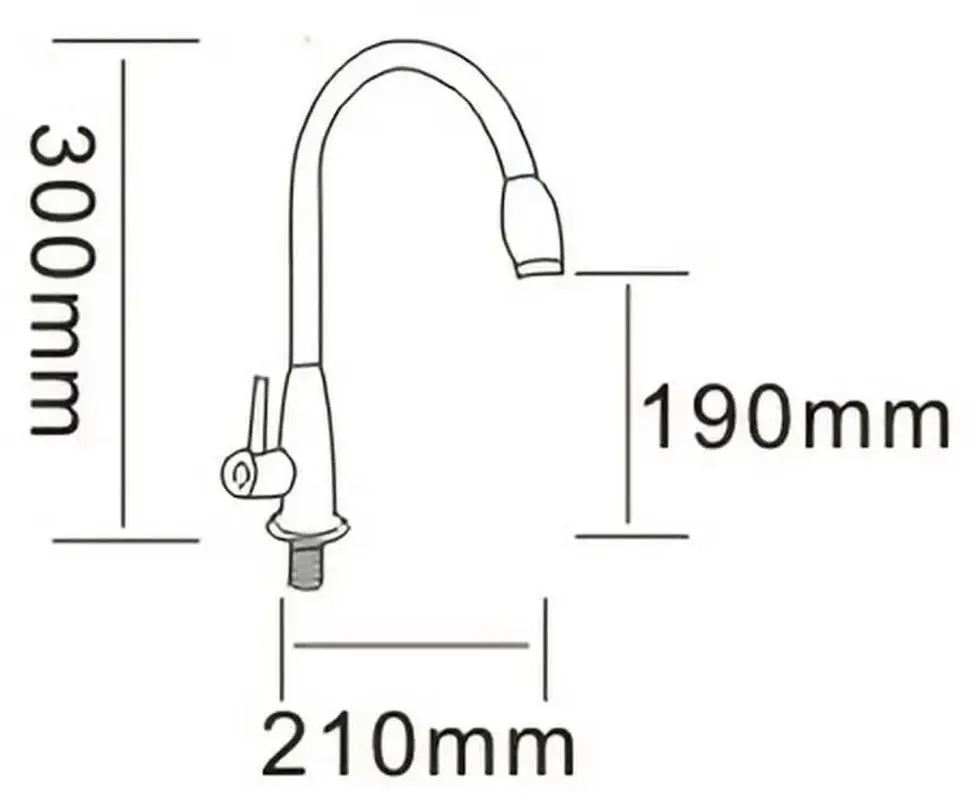 Смеситель для мойки RJ Rainbow RBZ333-9MN (Chrome) - 3