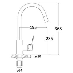 Смеситель для мойки RJ Rainbow RBZ888-8MN (Chrome) Thumb