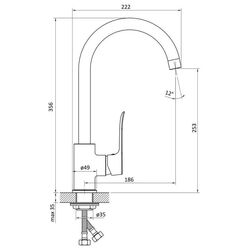 Смеситель для мойки RJ Slip RBZ090-8M (Chrome) Thumb