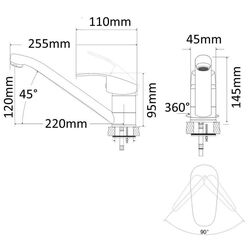 Смеситель для мойки RJ Soft RBZZ001-6 (Chrome) Thumb