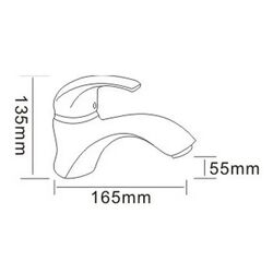 Baterie pentru lavoar RJ Aurora RBZ029-1 (Chrome) Thumb