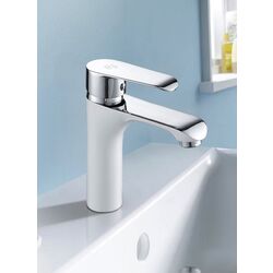 Смеситель для умывальника RJ Fly RBZ084-1W (Chrome/White) Thumb