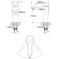 Смеситель для умывальника RJ Tulip RBZ081-1 (Chrome) Thumb