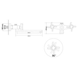 Смеситель для ванны и душа RJ Breeze RBZ017-9B (Chrome) Thumb