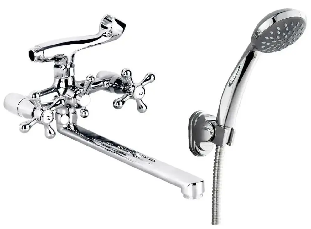 Смеситель для ванны и душа RJ Vodoley RBM844-3 (Chrome)