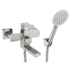 Смеситель для ванны RJ Cube S RBSS201-9B (Stainless Steel)