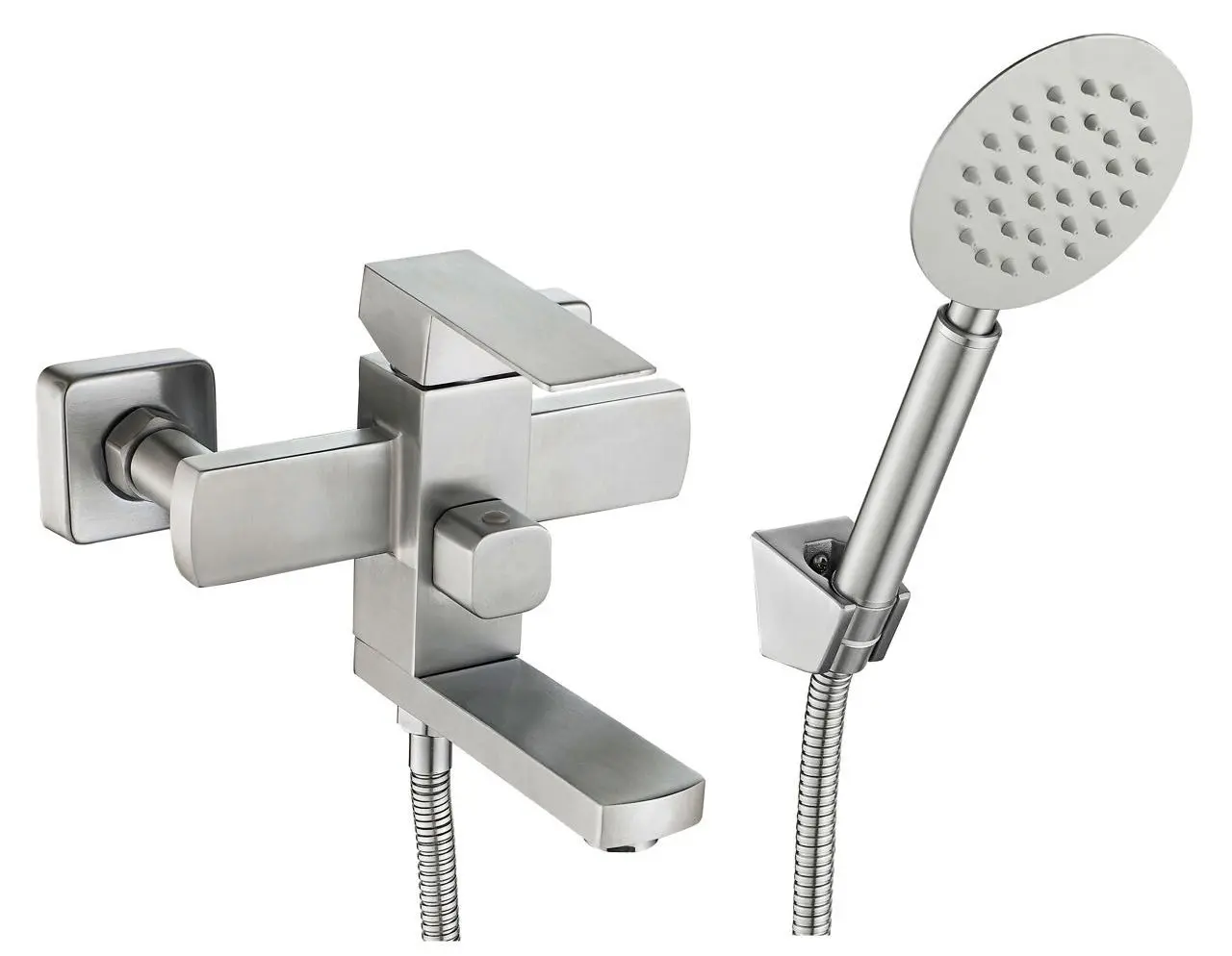 Смеситель для ванны RJ Cube S RBSS201-9B (Stainless Steel)