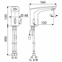 Baterie pentru lavoar Schell Modus E 021750699 (Chrome) Thumb