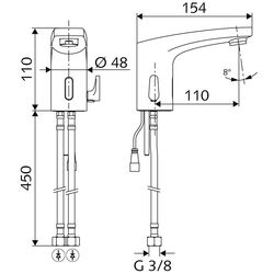 Baterie pentru lavoar Schell Modus Trend E 021700699 (Chrome) Thumb