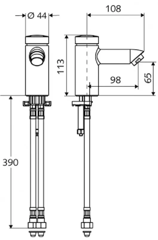 Baterie pentru lavoar Schell Petit SC 021510699 (Chrome)