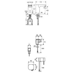 Baterie pentru lavoar Schell Celis E 012320699 (Chrome) Thumb