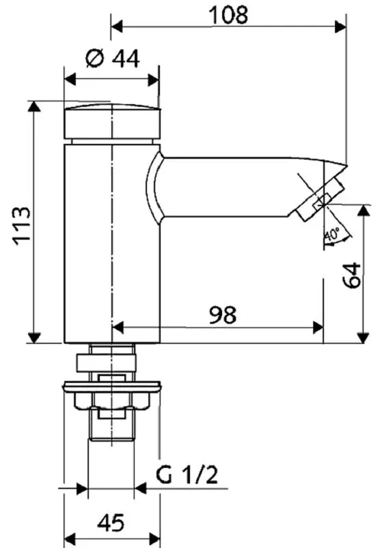 Baterie pentru lavoar Schell Petit SC 021220699 (Chrome) - 2