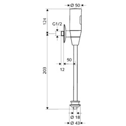 Baterie pisoar Schell 01113 (Inox) Thumb