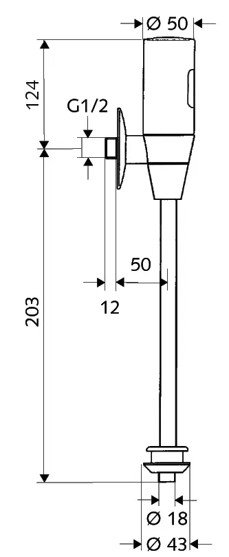Baterie pisoar Schell 01113 (Inox) - 3