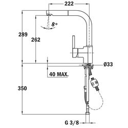Baterie pentru chiuveta Teka ARK 938I (Inox) Thumb