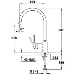 Baterie pentru chiuveta Teka Easy IN 995 (Chrome) Thumb