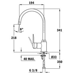 Baterie pentru chiuveta Teka Easy SP 995 (Topaz Beige) Thumb