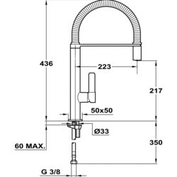 Baterie pentru chiuveta Teka FO 937 (Chrome/Black) Thumb