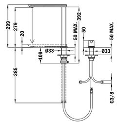 Baterie pentru chiuveta Teka FO 985 (Chrome) Thumb