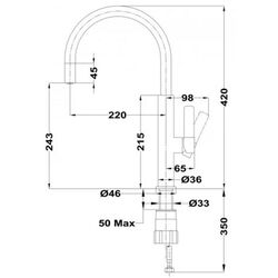 Baterie pentru chiuveta Teka FOT 995 ST (Stone Grey) Thumb
