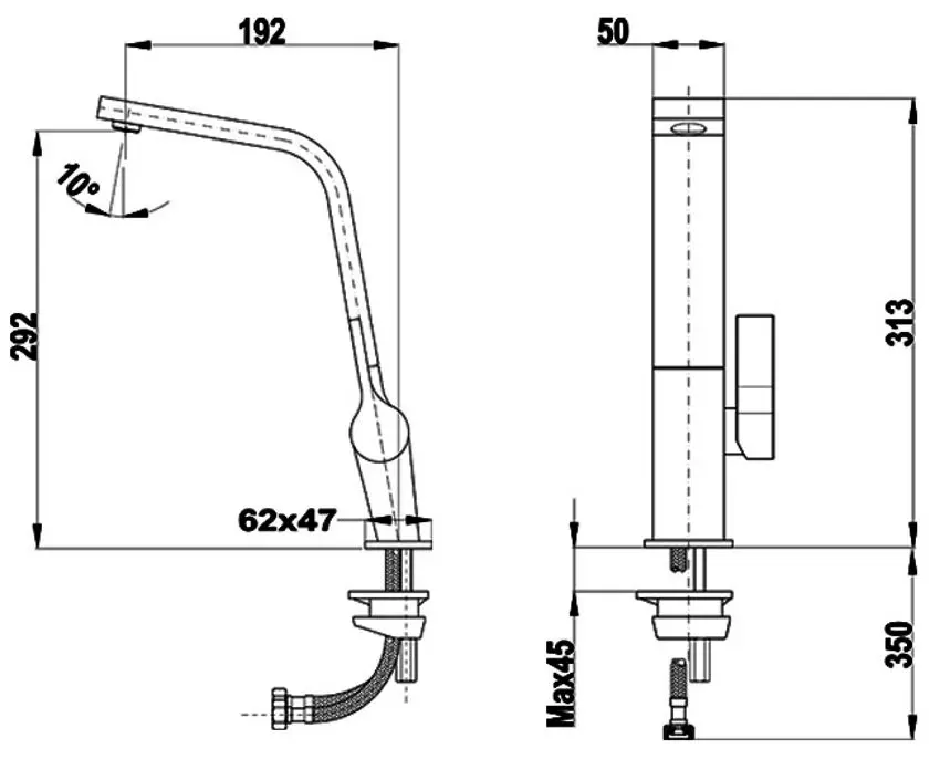 Baterie pentru chiuveta Teka ICC 915 (Chrome) - 5