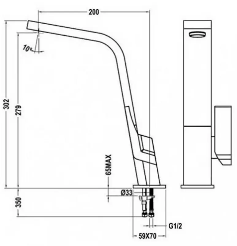 Baterie pentru chiuveta Teka Icon IC 915 (White) - 2