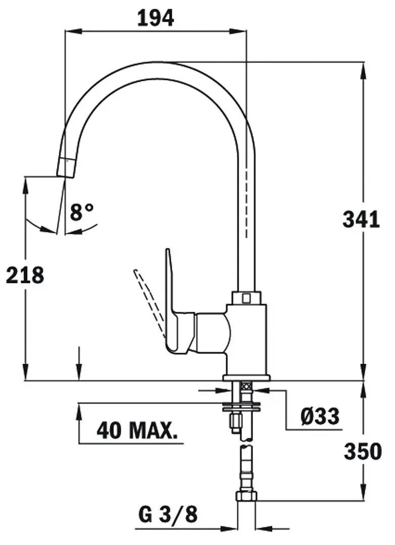 Смеситель для мойки Teka IN 995 (Black)