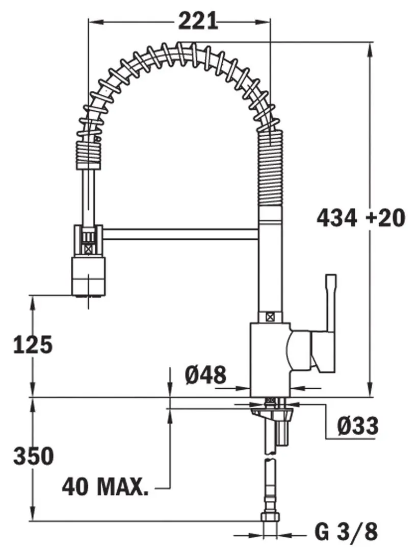 Baterie pentru chiuveta Teka Maestro ARK 937 (Chrome) - 3