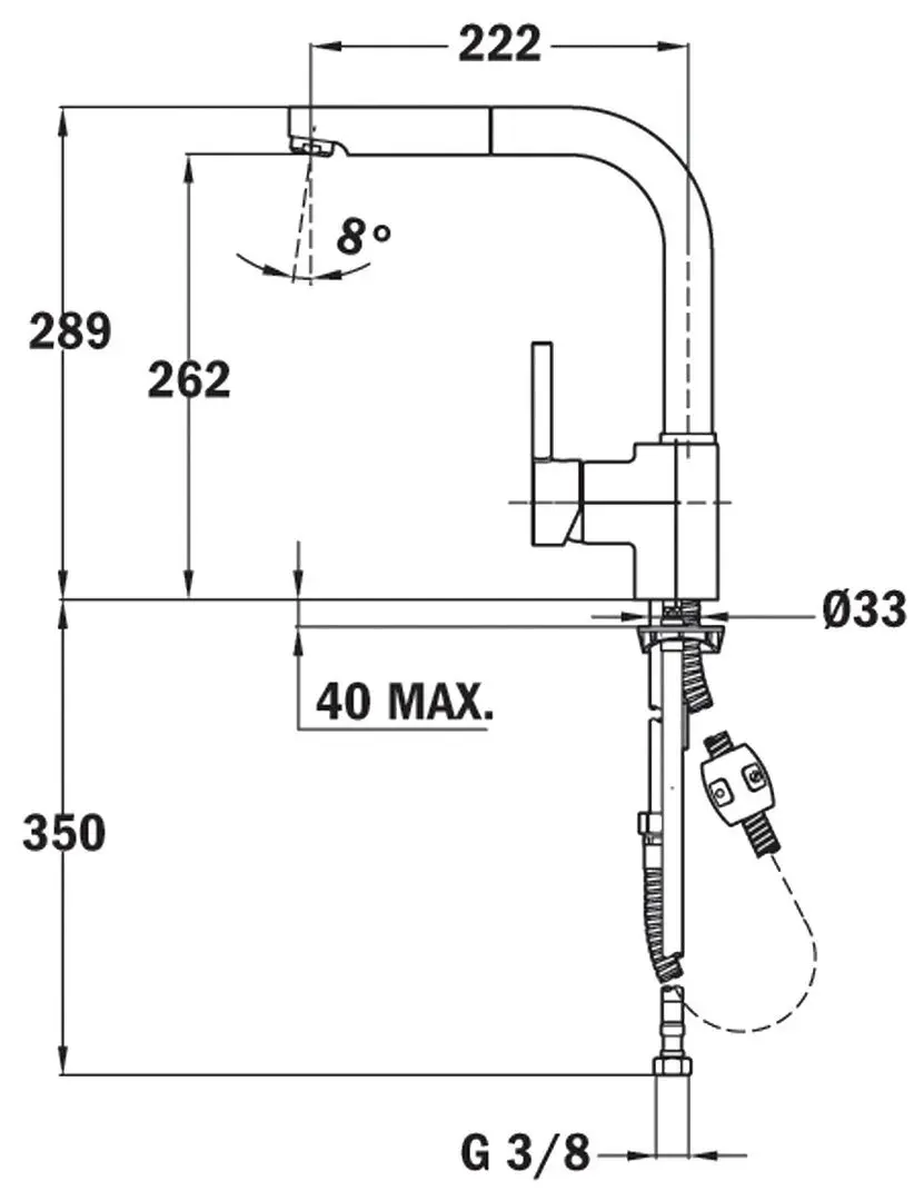 Baterie pentru chiuveta Teka Maestro ARK 938 (Metallic Black) - 3