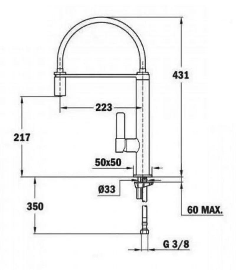 Baterie pentru chiuveta Teka Maestro FO 937 (Chrome/White) - 2