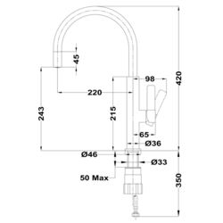 Смеситель для мойки Teka Maestro FOT 995 (Chrome/White) Thumb