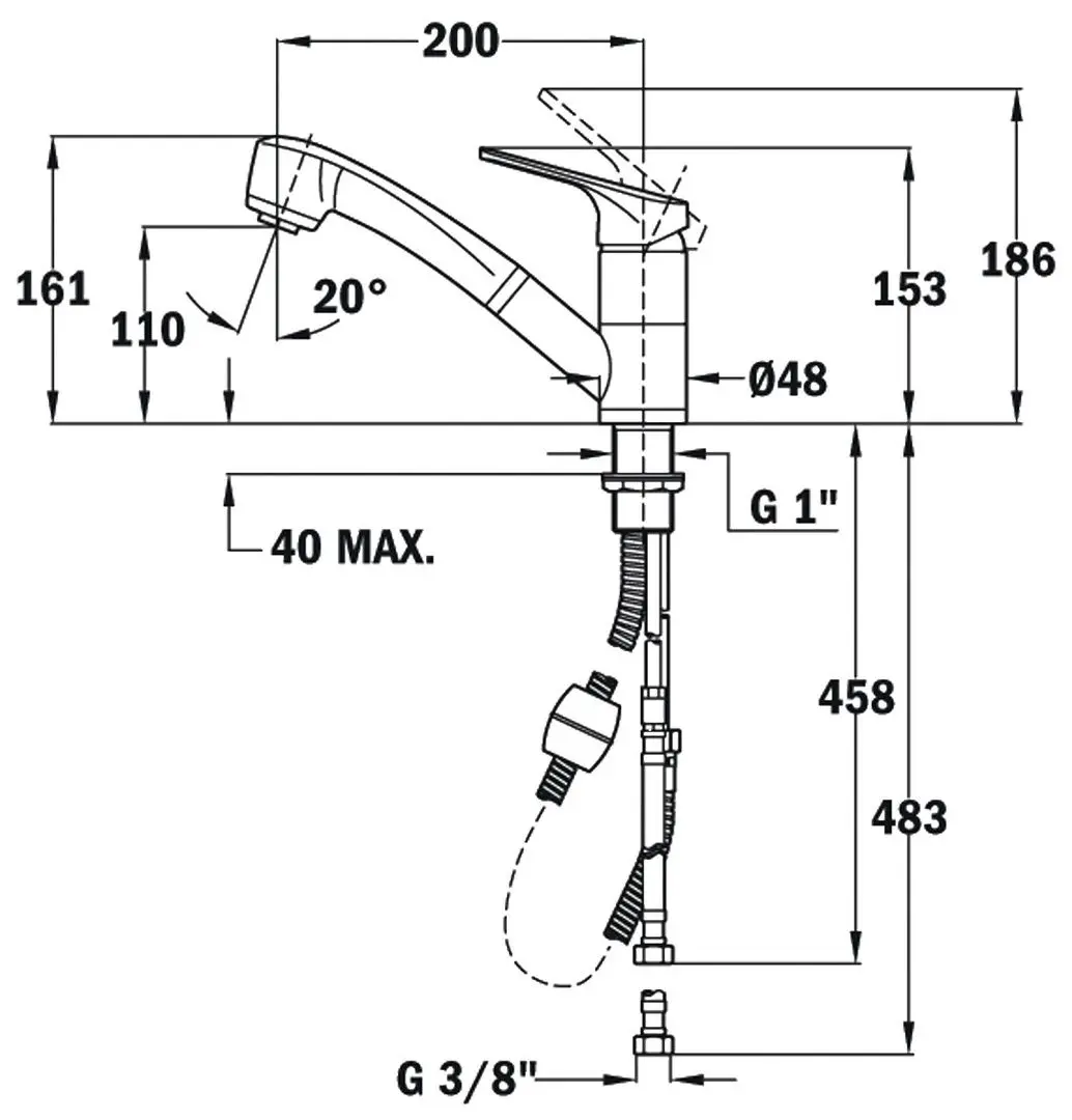 Baterie pentru chiuveta Teka Maestro MTP 978 (Topaz Beige) - 3