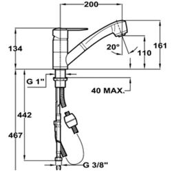 Baterie pentru chiuveta Teka MTP 978 (Black Metallic) Thumb