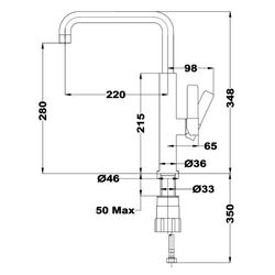 Baterie pentru chiuveta Teka Total FOT 994 (Chrome) Thumb