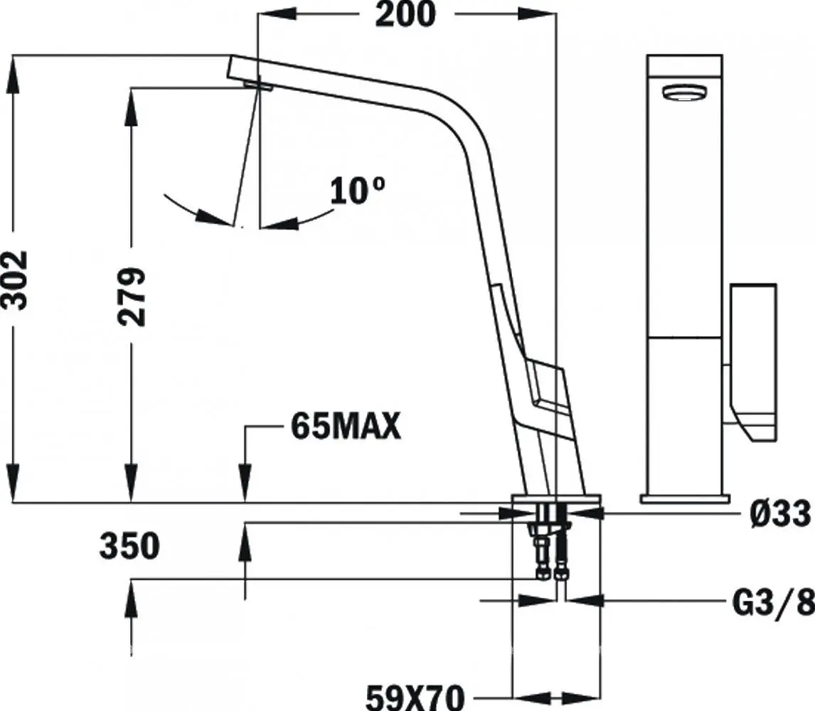 Baterie pentru chiuveta Teka Total IC 915 (Black) - 2