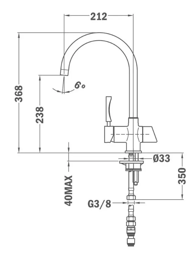 Baterie pentru chiuveta Teka Total OS 200 (Chrome) - 2
