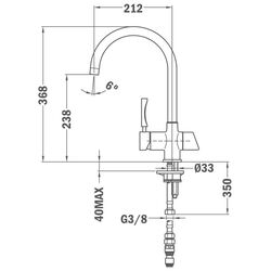 Baterie pentru chiuveta Teka Total OS 200 (Chrome) Thumb