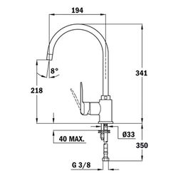 Baterie pentru chiuveta Teka Total SP 995 (Carbon) Thumb