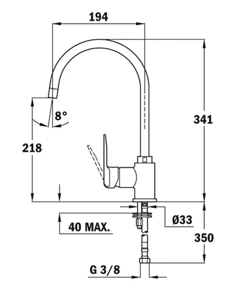 Baterie pentru chiuveta Teka Total SP 995 (Carbon) - 2