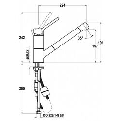 Baterie pentru chiuveta Teka AUK 978 (Chrome) Thumb