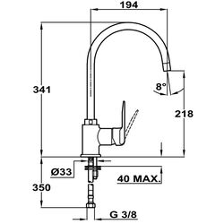 Baterie pentru chiuveta Teka Easy IN 995 (Grey) Thumb