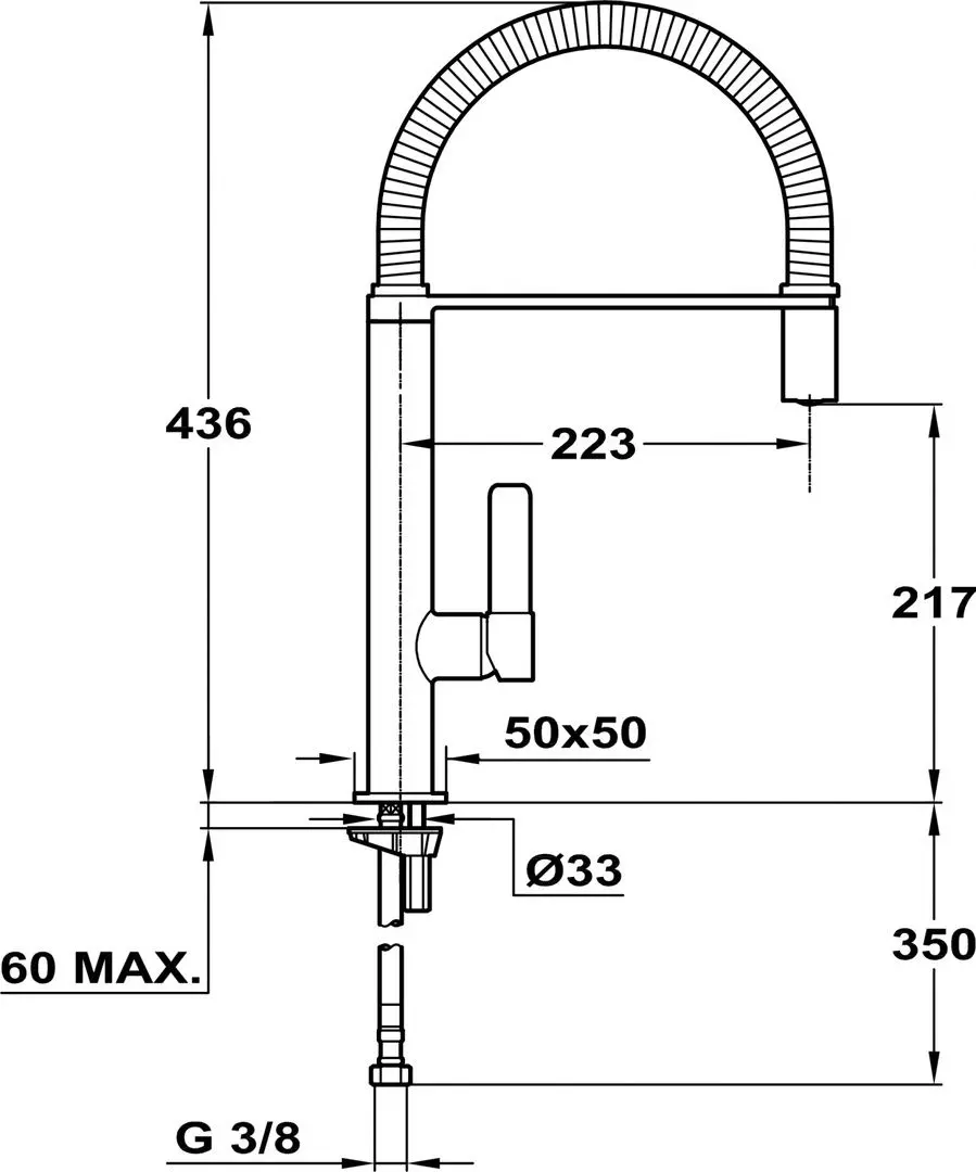 Baterie pentru chiuveta Teka FO 939 (Chrome) - 3