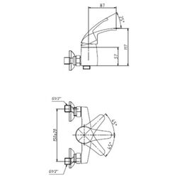 Baterie pentru dus Tivoli 103 (Chrome) Thumb
