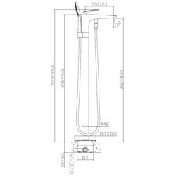Baterie pentru cada si dus Volle 12-33-101 (Chrome) Thumb