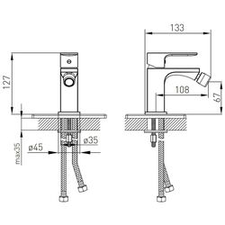 Baterie pentru bideu Volle 10-40-5100-black (Black) Thumb