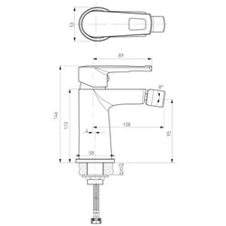 Baterie pentru bideu Volle Benita 15175100 (Chrome) Thumb